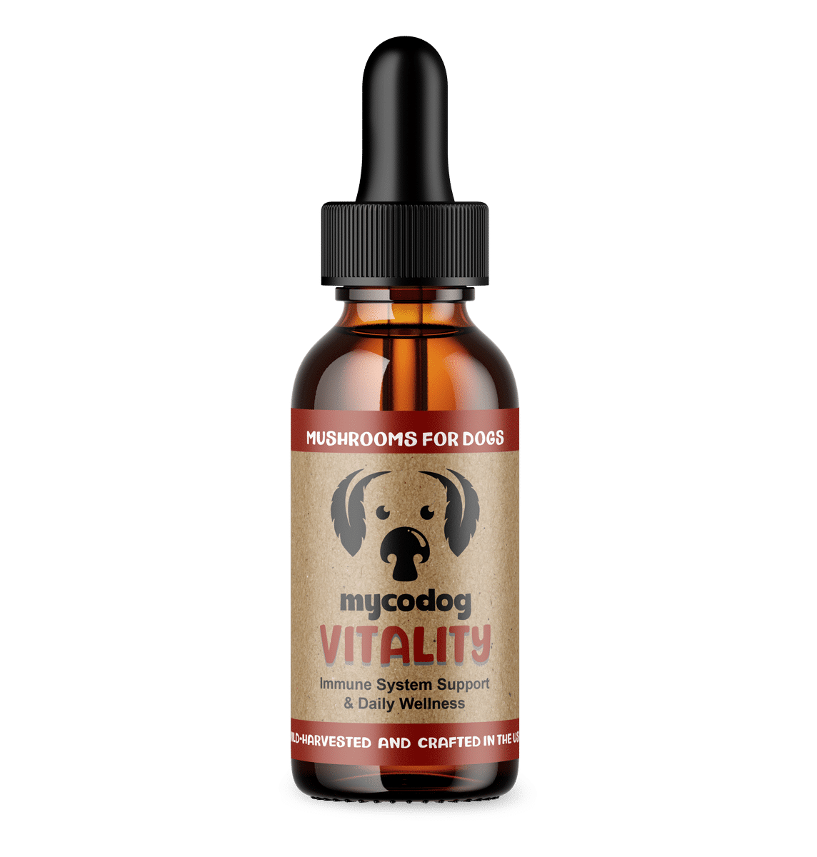 MycoDog Vitality Mushroom Extract Blend for Dogs Immune Support Immune Balance Cellular Health