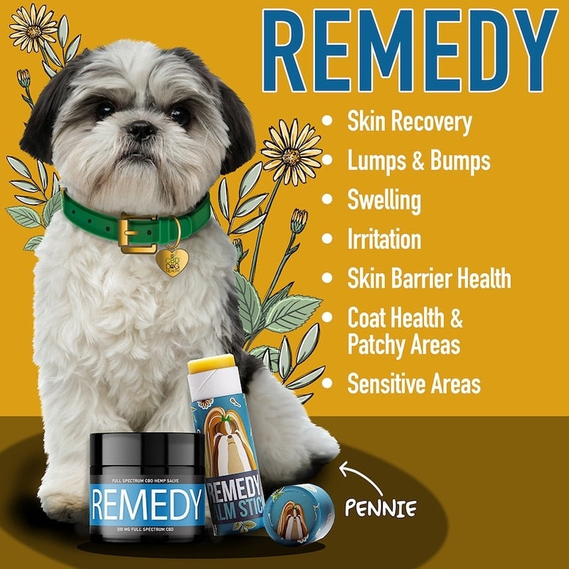 Remedy CBD salve for dogs lump bumps benefits