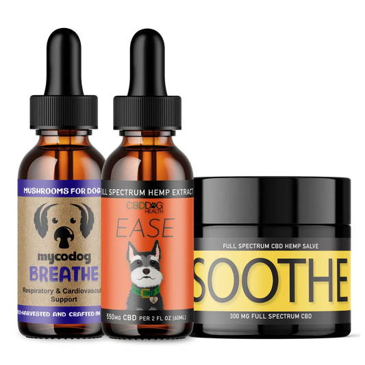 Seasonal support trio cbd mushrooms natural supplements for itchy dogs allergy season