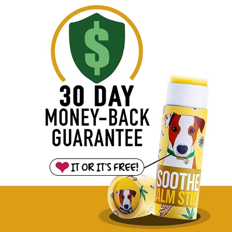 Soothe CBD salve for dogs money back guarantee