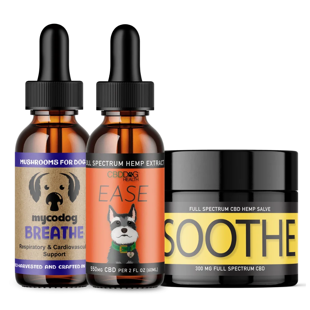 Seasonal support trio cbd mushrooms natural supplements for itchy dogs allergy season
